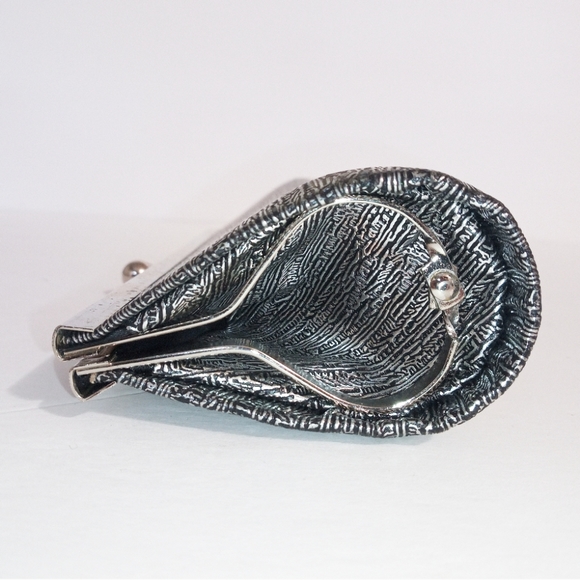 Silver Clutch with Chain Strap Bag - Picture 4 of 5